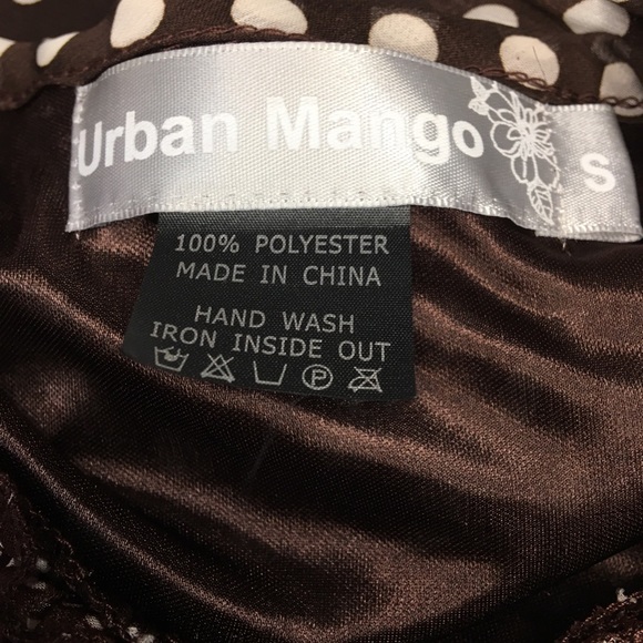 Urban Mango Brown Sheer Dress - Picture 6 of 7